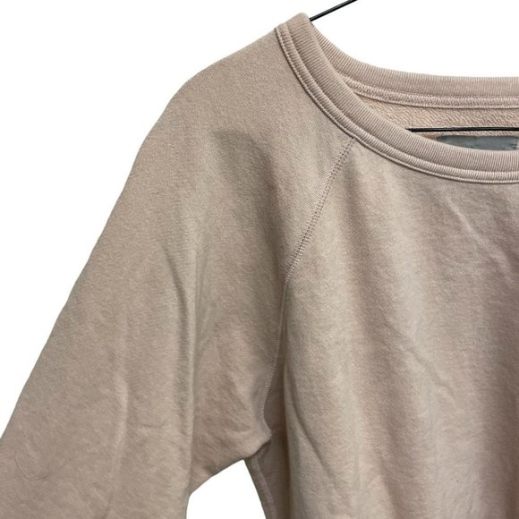 Everlane The ReNew Raglan Sweatshirt in blush cream color size medium - Picture 4 of 6
